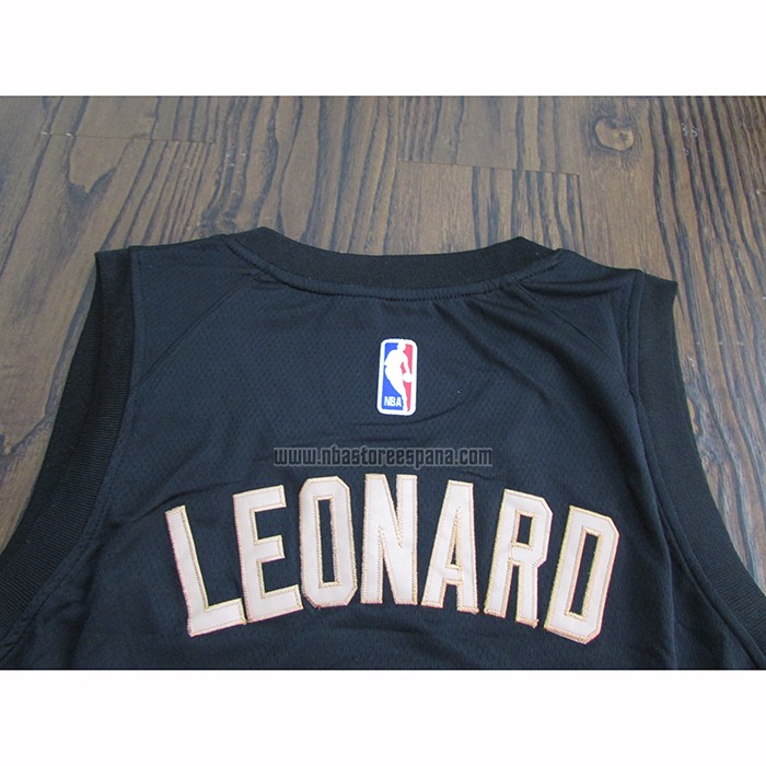 Camiseta Toronto Raptors Kawhi Leonard NO 2 Ciudad 2018 Negro